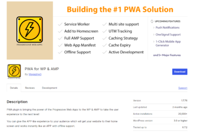 Rekomendasi plugin PWA di wordpress